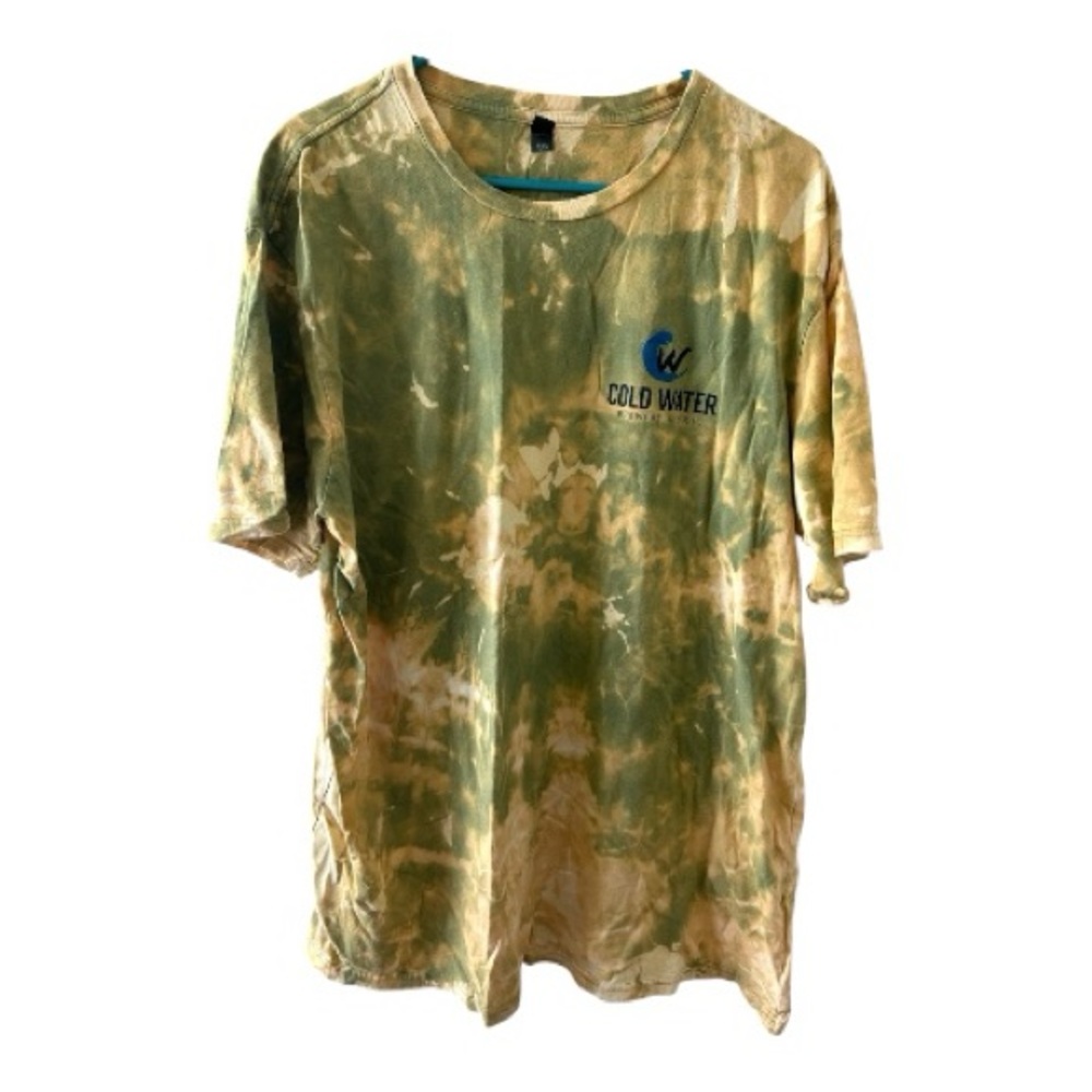 Hand Bleach Dyed- Graphic Tee-Size 2 XL-One of a Kind